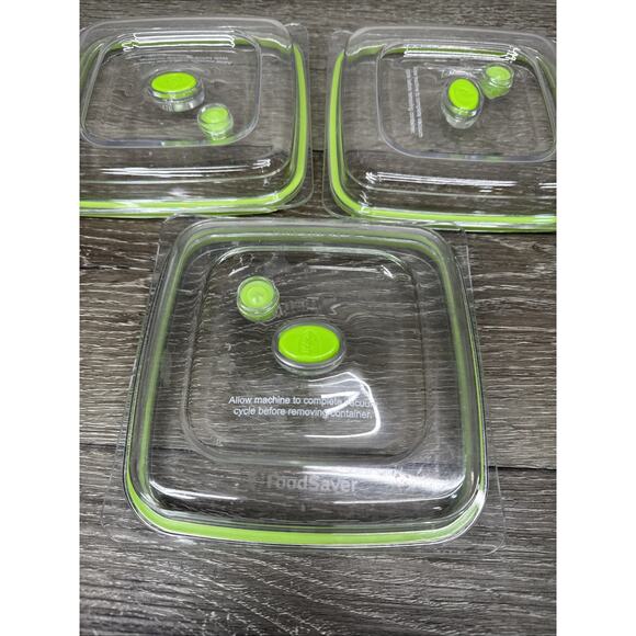 FoodSaver Vacuum Sealer Fresh Preserver Replacement Lid Only ~set Of 3 - Picture 3 of 5